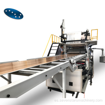 Producción de máquina de fabricación de pisos SPC